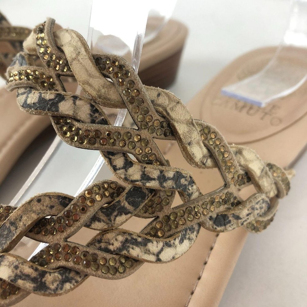 SOLD Vince Camuto Inaya Grey Cream Sandals Sz 8.5 - Picture 5 of 10